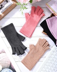 SATINIOR 5 Pairs Arthritis Large, Black, Gray, Beige, Pink, Purple