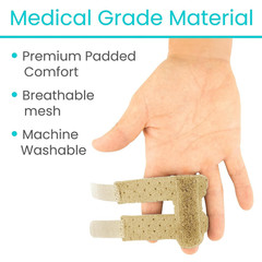 Vive Finger Splint (2 Pack) – Universal Finger Straightener – Broken and Trigger