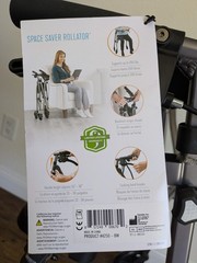 Stander 4250-BW Folding Rollator Walker Seat Black Walnut Lightweight