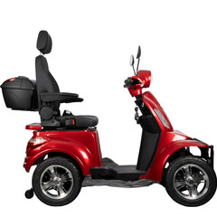 Heavy Duty 1000W 4-Wheel Electric Mobility Scooter 60V 3-Speed 500lbs Load Red