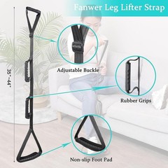 Multi-Loop Leg Lifter Strap with Rubber Grips – Ideal for Hip & Knee Recovery