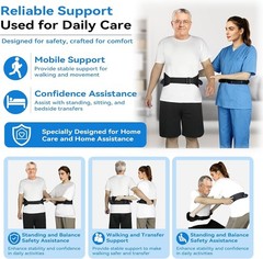 Gait Belt for Seniors Transfer Belt Handles Quick Release Patient Lift