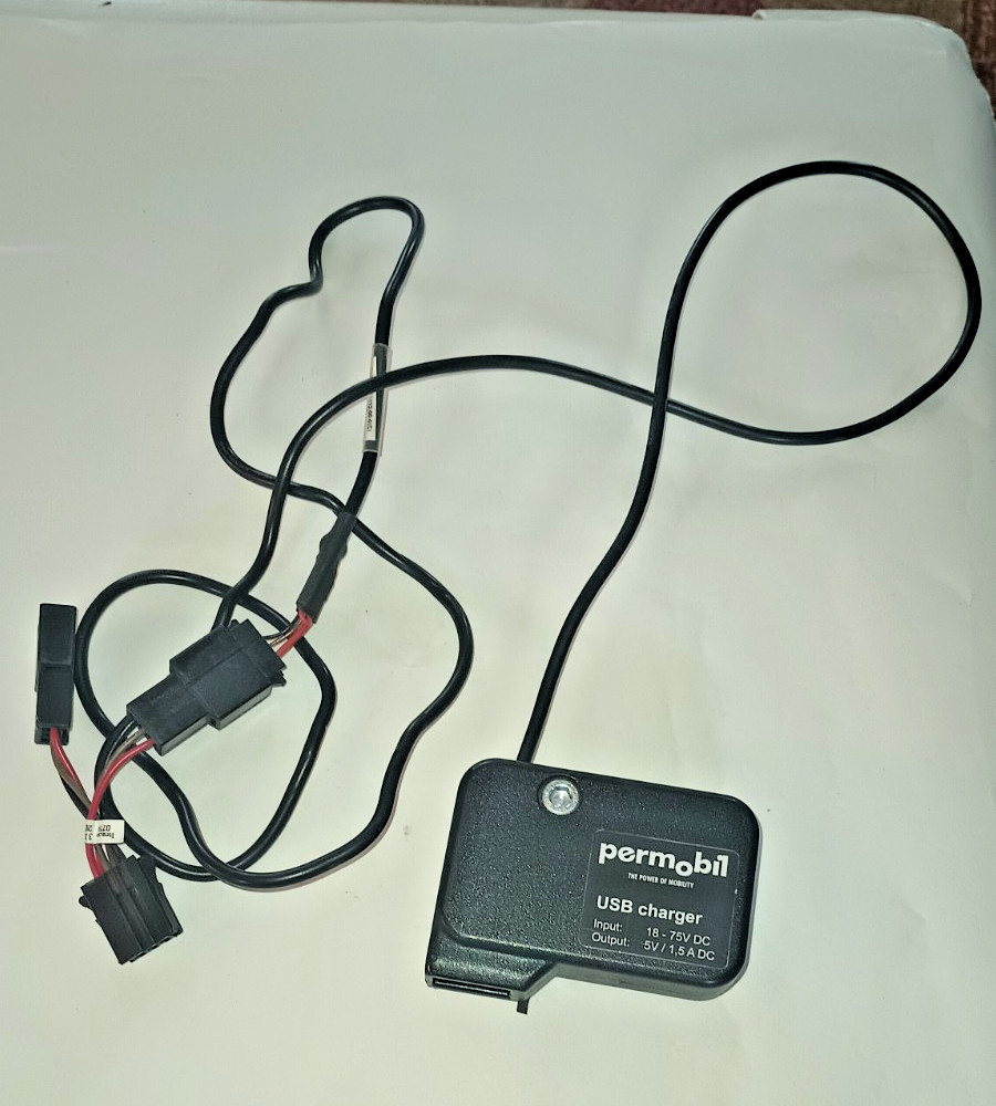 Permobil USB Charger for Power Chairs 5V 1.5A 324869 – Smartphone or Accessory