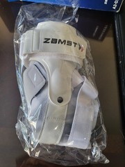 Zamst A2-DX Sports Ankle Brace with Protective Guards (Left Foot Small) White