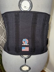 New Options Sports LSO Back Brace Lumbar Support Belt | Made in USA| Size Medium