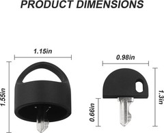 Pride Mobility Scooter Replacement Key Set Compatible with Go-Go Elite Traveller
