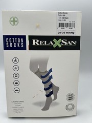 RelaxSan Cotton Compression Socks 20-30 mmhg Size 1XS Black Made In Italy