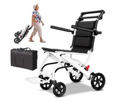 Lightweight transport chair, weighing only 15 pounds. Brand new, in the box.