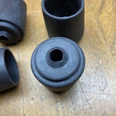 Crutch Cane Walker Chair Rubber Tip Foot 1” non marking (Lot of 4) FREE SHIP