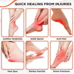 Compression Sleeves Ankle Support Foot Tendon Plantar Fasciitis for Pain Relief