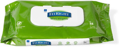 Fitright Aloe Personal Cleansing Cloth Wipes, Scented, Pack of 48, 8 X 10 Inch A