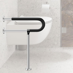 Stainless Steel Handicap Grab Bars Rails 29.5 Inch Toilet Handrails Bathroom