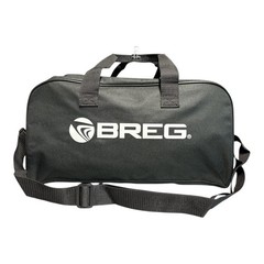 Breg Knee Brace Bag 70069 Black Nylon Zip Shoulder Strap Double Handle 17.75×9.5
