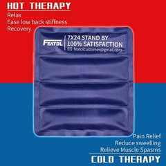 Hot/Cold Gel Pack Back Brace, Lumbar Support Back Pain Relief, Herniated Disc XL