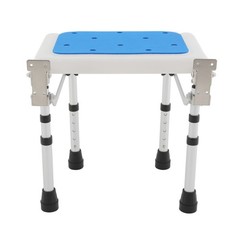 Rectangular Shower Folding Seat For Wall Mounting, Height-adjustable Shower Seat