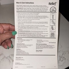 JOBST Relief 30-40 mmHg Therapeutic Waist High Beige Stockings Sz Medium NEW