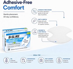 B-Sure Incontinence Liner, Light Absorbency One Size Fits Most Unisex Disposa…