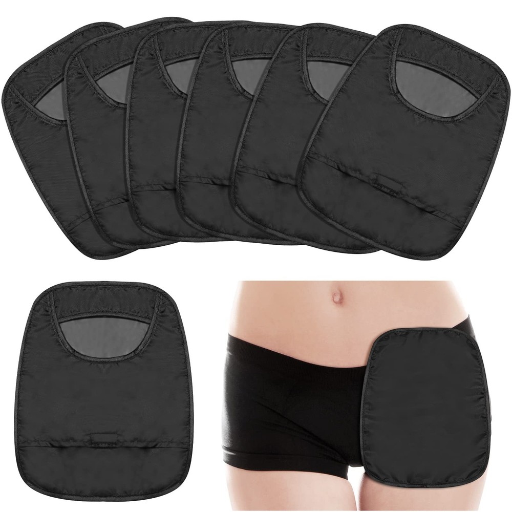 Nuenen 6 Pcs Ostomy Bag Covers Waterproof pprox. 9.06 x 7.09 inches, Blac