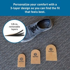 BodyMed Adjustable Heel Lift for Men and Woman, Large (1-Pack) – Non-Slip