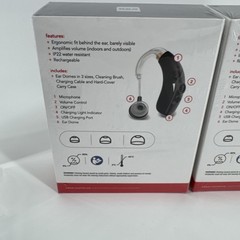 RCA OTC Hearing Aid – Rechargeable Right & Left Ear 15-Hour Battery w/Stand NEW