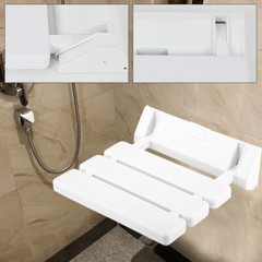 Wall-Mounted Folding Shower Chair – Aluminum Alloy Frame with ABS Panel for
