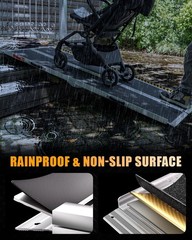 6FT Foldable Wheelchair Ramp with Reflective Safety Baffles – Accessible Living