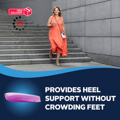 Airplus Gel Heel Cushions- (FSA&HSA Eligible) Shock Absorbing 5-11, Pink