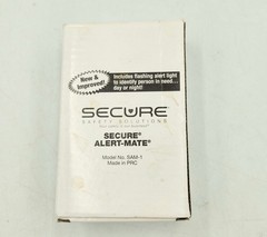 Secure Alert Mate SAM1 Fall Prevention Alarm Flashing Light Pull String Security