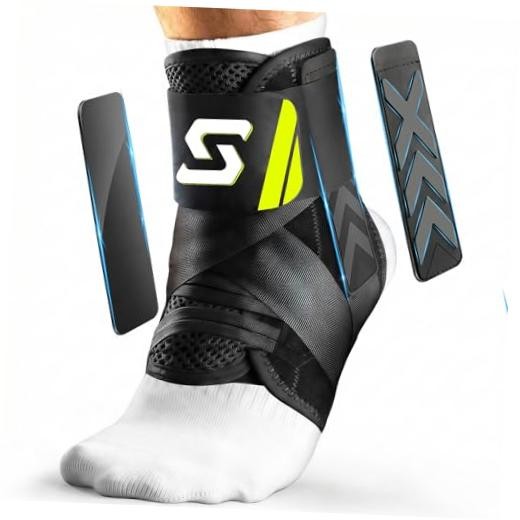 Quick Lace Up Ankle Brace for Sprained Ankle, Slim Fit Ankle M(Ankle:12″-13″)
