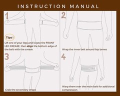 Sacroiliac Hip Belt for Women and Men That Regular (Hip Size 32″- 45″), Black