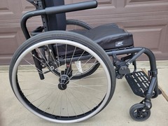 UPGRADED* Quickie Nitrum Rigid Frame Wheelchair 16″X18″ Used Black 16″ x 18″
