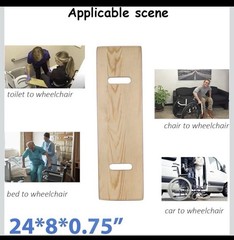 Slide Transfer Board with Handles,FSA Eligible,Made of Heavy-Duty Wood,Mobili…