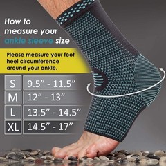 Foot & Ankle Brace Socks for Sprained Ankle Compression Sleeve