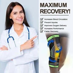 1/2x Knee Sleeve Compression Brace Support For Sport Joint Pain Arthritis Relief