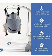 Patient Aid Large Full Body Divided Leg Sling-Mesh PA-850M Medium