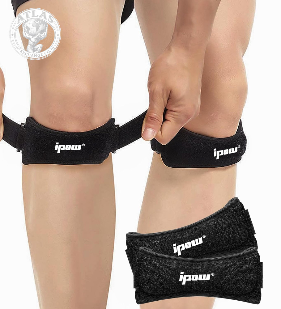 IPOW Patella Tendon Knee Strap 2 Pack Knee Pain Relief & Patella Stabilizer Knee