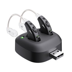 HearingAid Rechargeable with Charger Dock BTE Lightweight&Comfortable for Senior