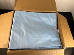 Western Textile 34″ x 36″ Reusable Blue Broadcloth Mattress Underpad (24 Pack)