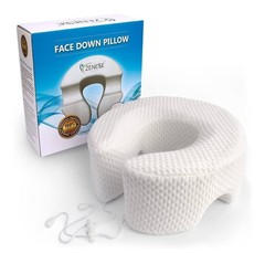 Breathe Easy Premium Face Down Pillow Zenesse Orthopedic Support Bamboo Cover