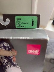 Mediven Plus PETITE OPEN TOE Thigh High Compression Stocking 20-30 Pick Size