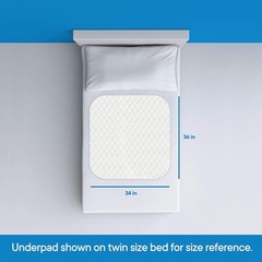 Ultra Soft 4-Layer Washable and Reusable Incontinence Bed Pad
