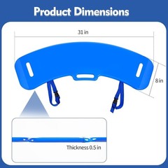 31 Inch Transfer Board Slide Assist with Handles & Straps for Bed Wheelchair Car
