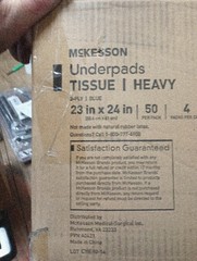 Case Of 50 Under Pads, McKesson 23×24 In, 405