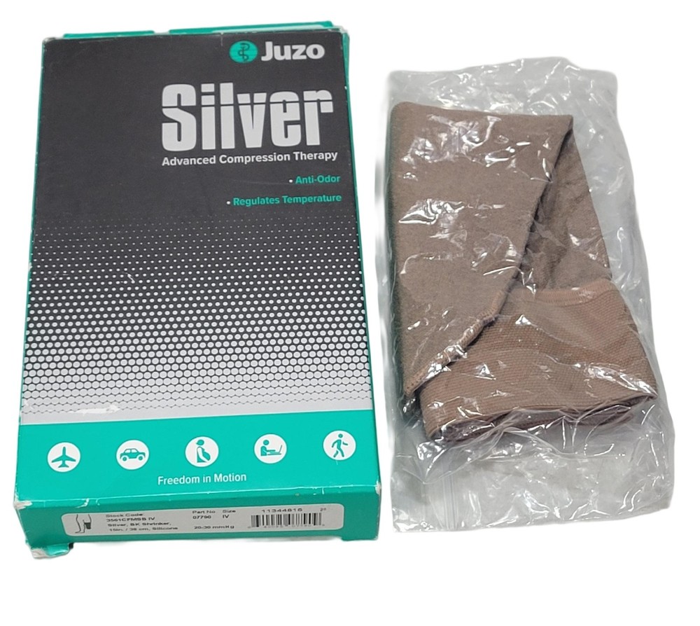 Juzo Silver 3561 Advanced Compression Therapy 20-30 mmHg BK Shrinker CFM 15″