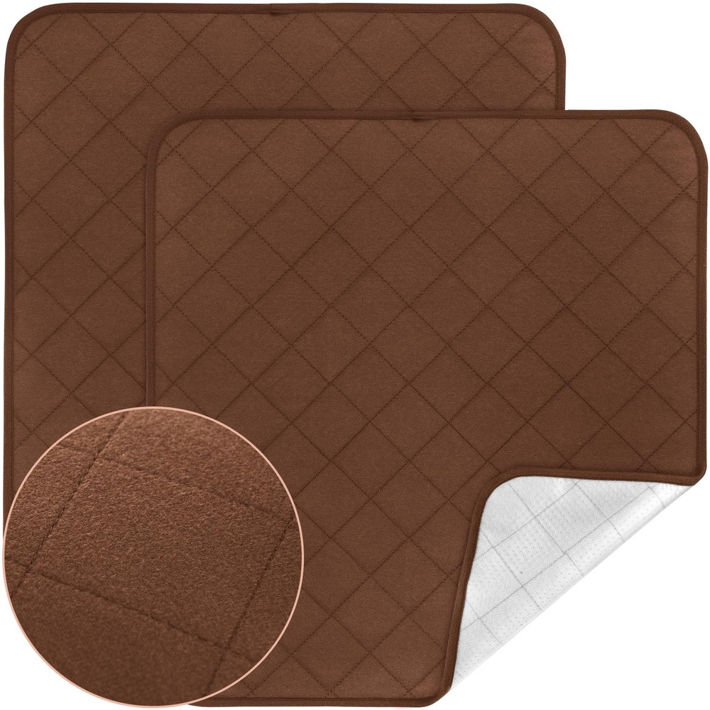 Waterproof Chair Pads for Incontinence Washable, 22″ x 21″ x 21″, Brown