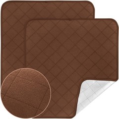 Waterproof Chair Pads for Incontinence Washable, 22″ x 21″ x 21″, Brown