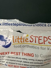littleSTEPS Arch Support Gait Plate Kids Orthotic Insoles Blue, Size 5