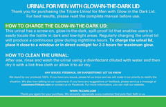 Portable Urinals for Men Spill Proof Nighttime Glow in the Dark Lid- 3000 Ml/101