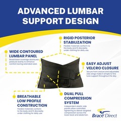 Brace Direct Core Lumbar Support Back Brace for Lower Back Pain L0628