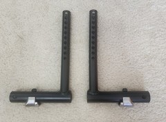 Quickie Iris Titl in Space Leg Rest Receptacles Pair VGC